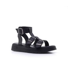 Γυναικεία Πέδιλα LadyShoes 323 Μαύρο Δέρμα image 2