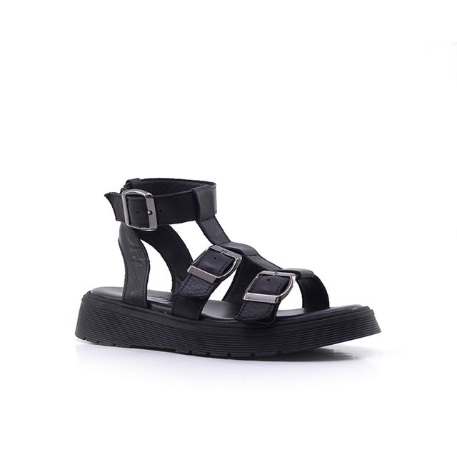 Γυναικεία Πέδιλα LadyShoes 323 Μαύρο Δέρμα image - 1