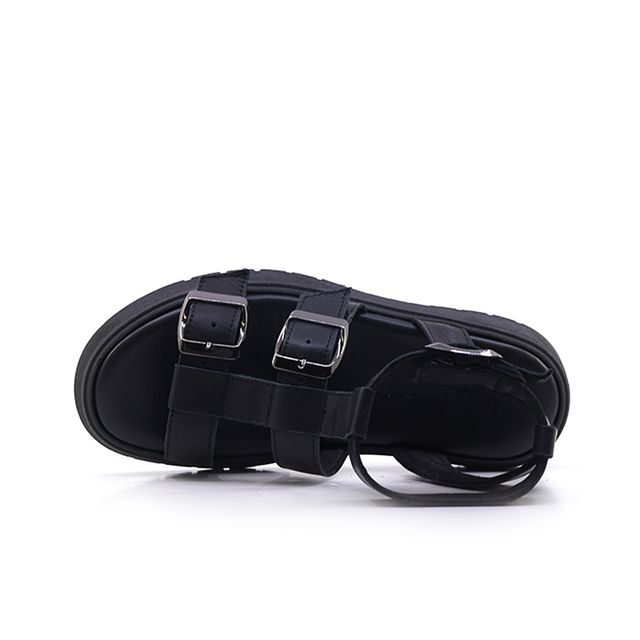 Γυναικεία Πέδιλα LadyShoes 323 Μαύρο Δέρμα image - 3