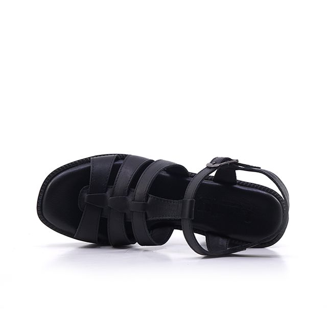 Γυναικεία Πέδιλα LadyShoes 843 Μαύρο Δέρμα image - 3