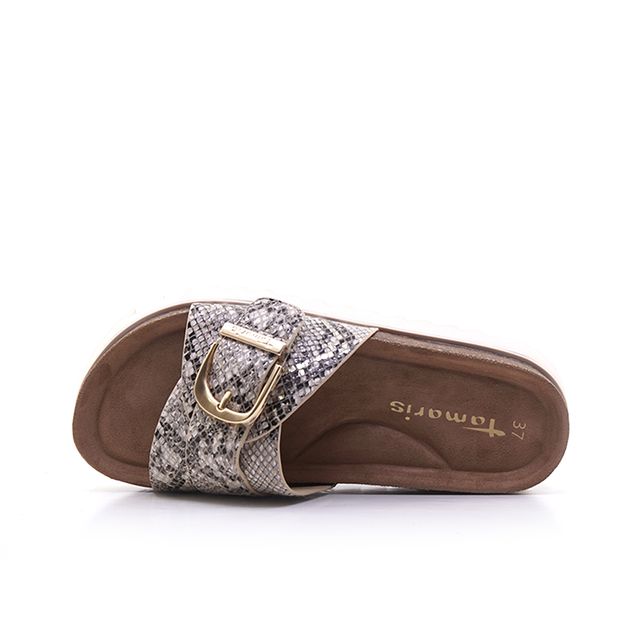 Γυναικείες Σαγιονάρες Tamaris 27401 Μπεζ EcoLeather image - 3