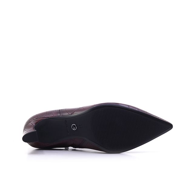 Γυναικεία Μποτάκια Tamaris 25384 Μπορντό EcoLeather image - 4